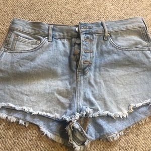 Denim shorts